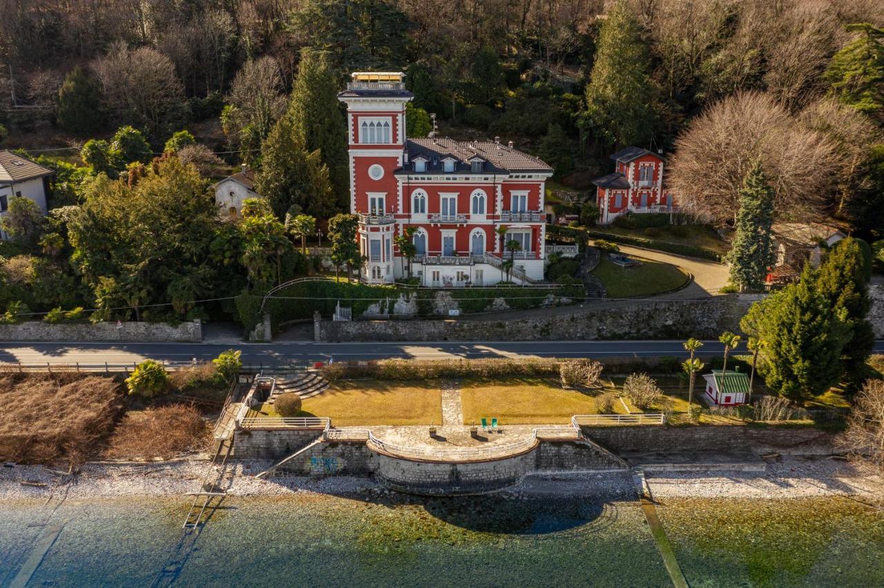 Villa Niobe - Exclusive Lakefront Apartment With Private Beach Stresa Exterior foto