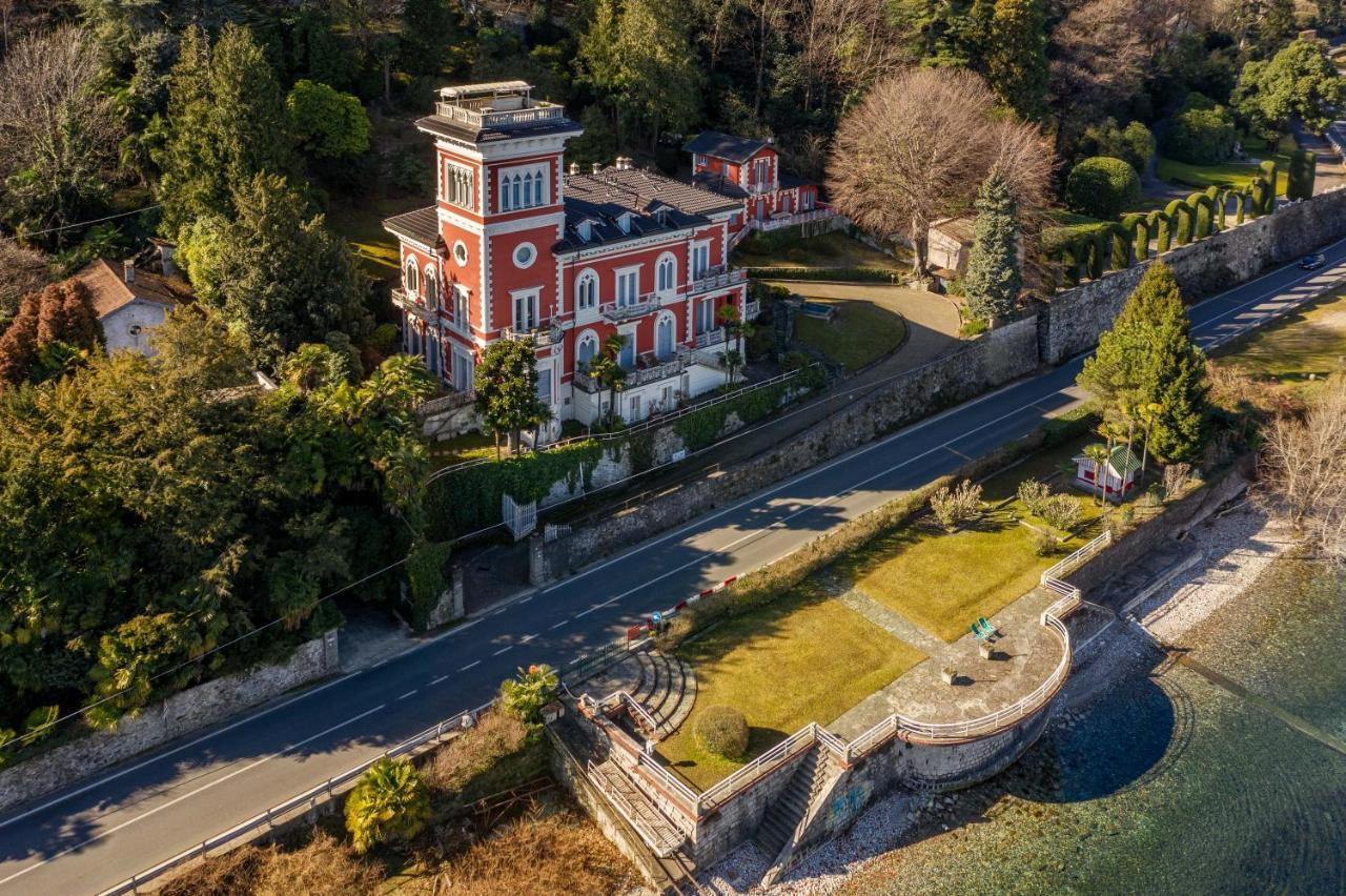Villa Niobe - Exclusive Lakefront Apartment With Private Beach Stresa Exterior foto